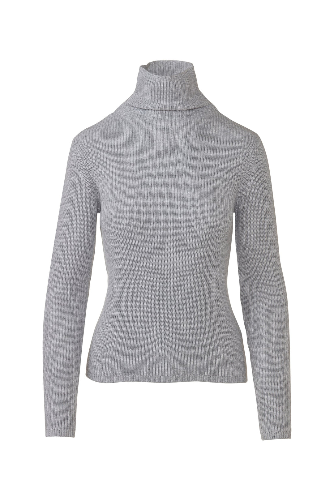 Kinross Sequin Rib Funnel Sweater available at Barbara Katz