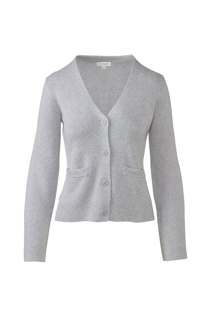 Kinross Double Knit Vee Cardigan available at Barbara Katz