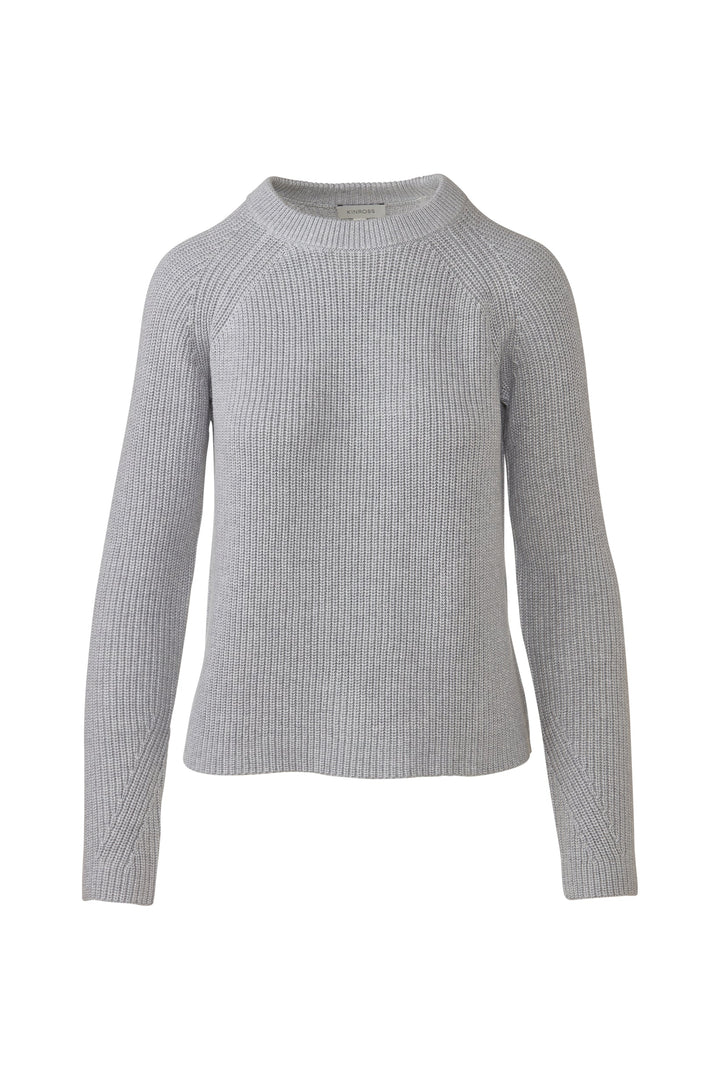 Kinross Rib Raglan Crew Sweater available at Barbara Katz
