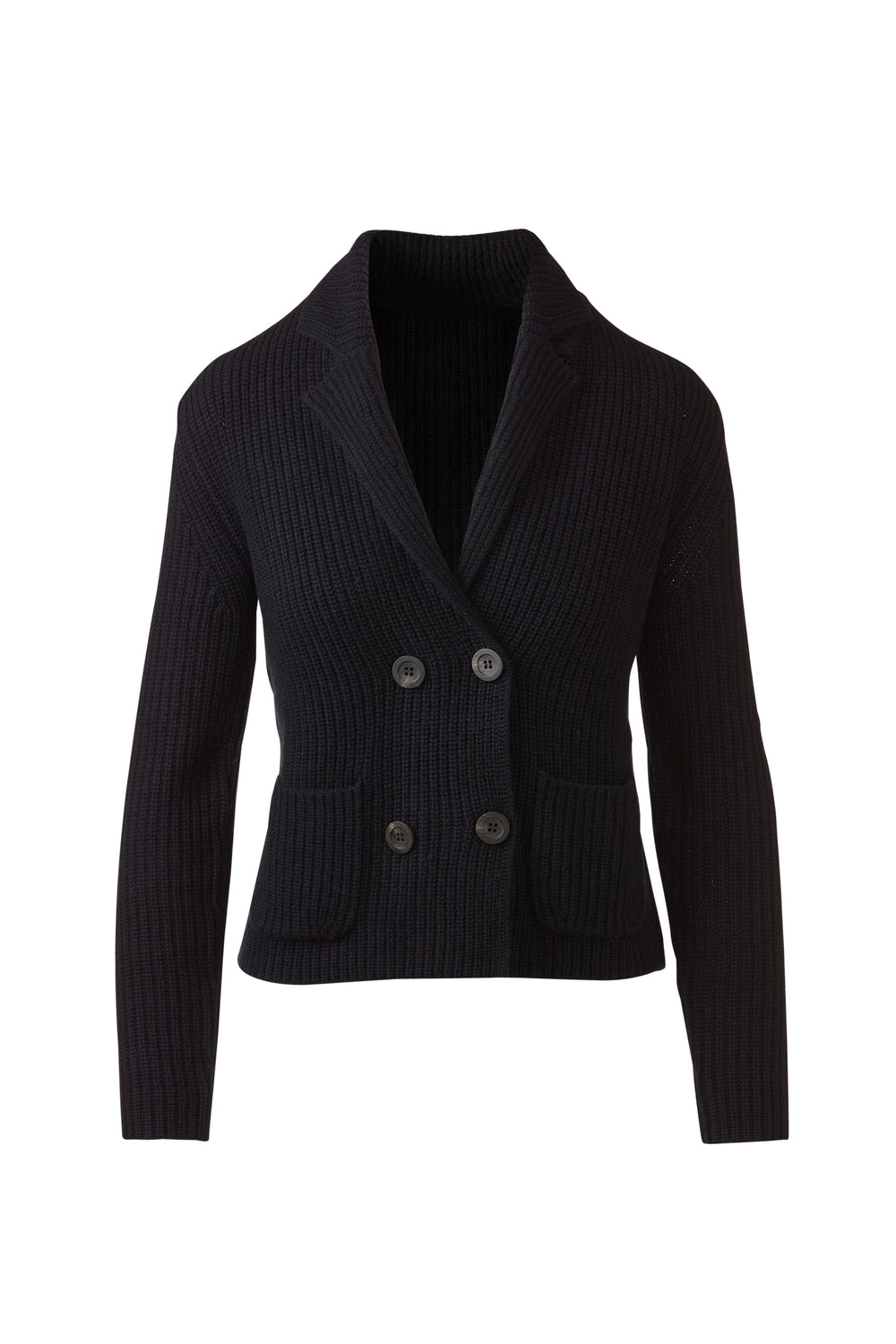 Kinross Rib Notch Collar Cardigan available at Barbara Katz
