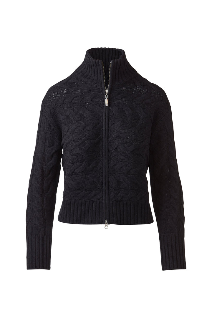 Kinross Luxe Horizontal Cable Cardigan available at Barbara Katz