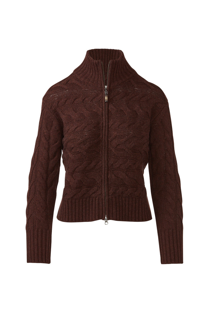 Kinross Luxe Horizontal Cable Cardigan available at Barbara Katz