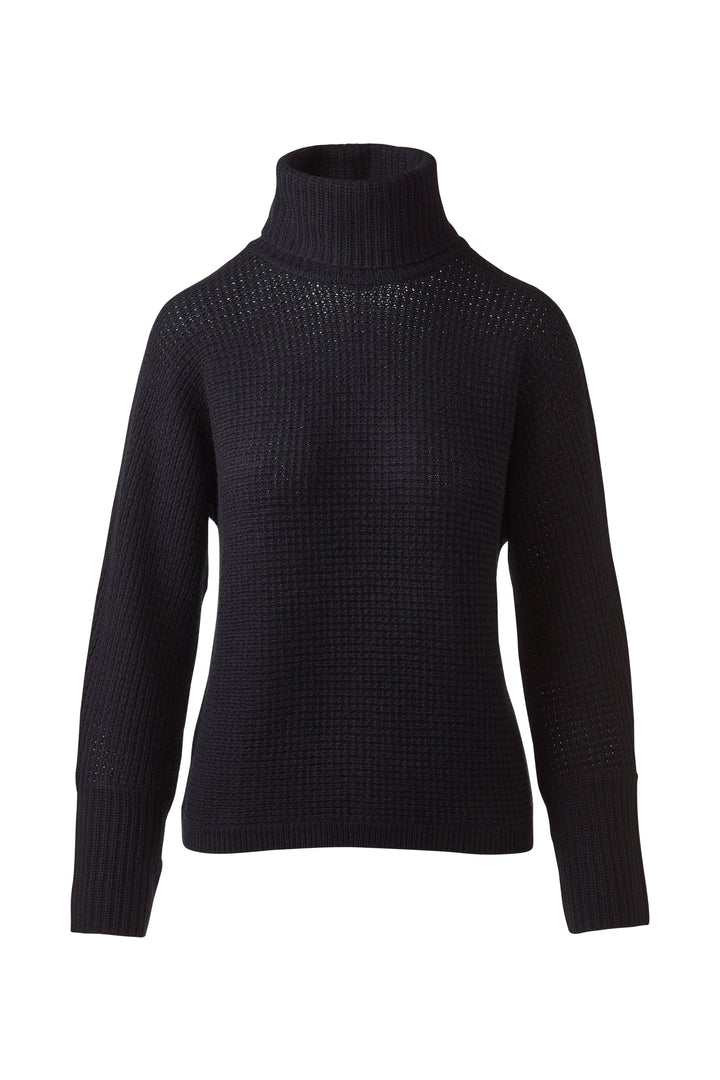 Kinross Cozy Textured Turtle Neck Sweater available at Barbara Katz