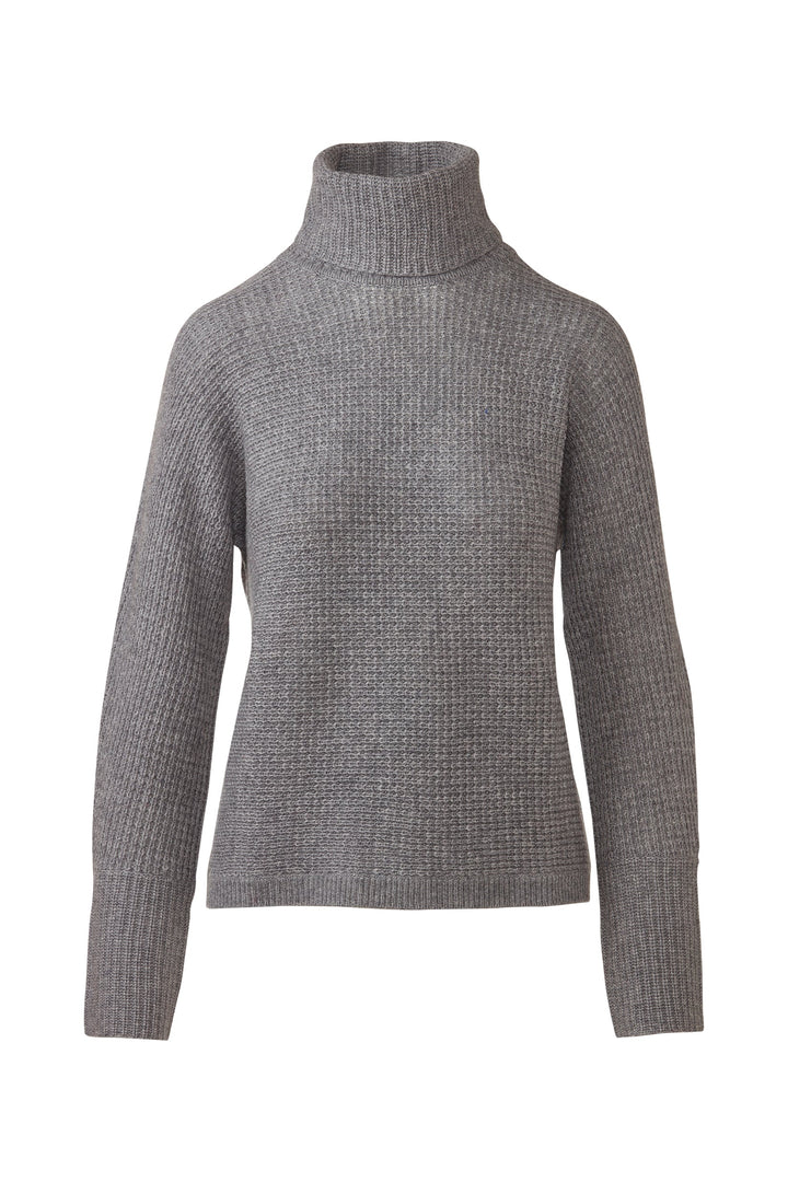 Kinross Cozy Textured Turtle Neck Sweater available at Barbara Katz