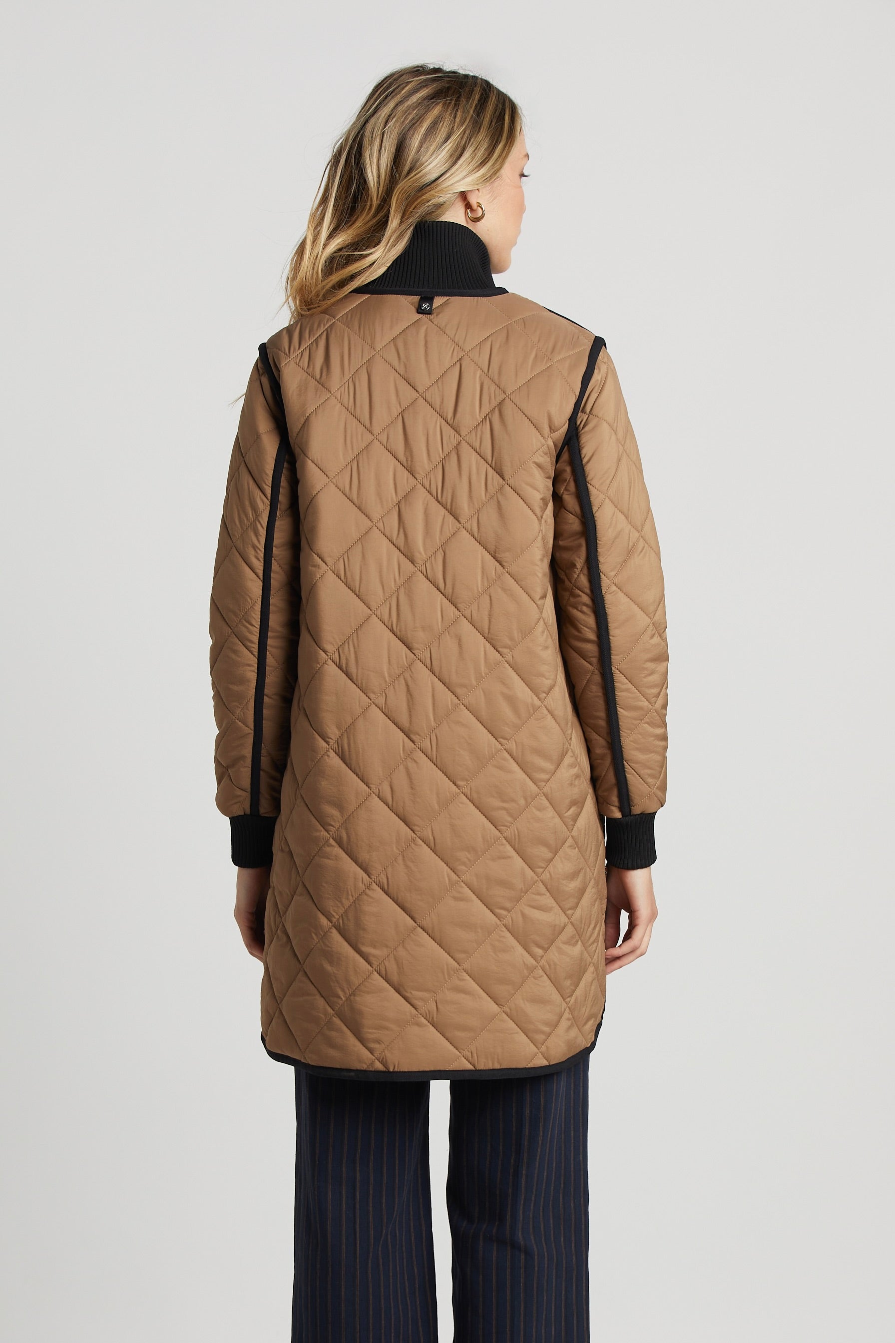 Adroit Atelier Libby Quilted Full Zip Coat - Toffee – Barbara Katz