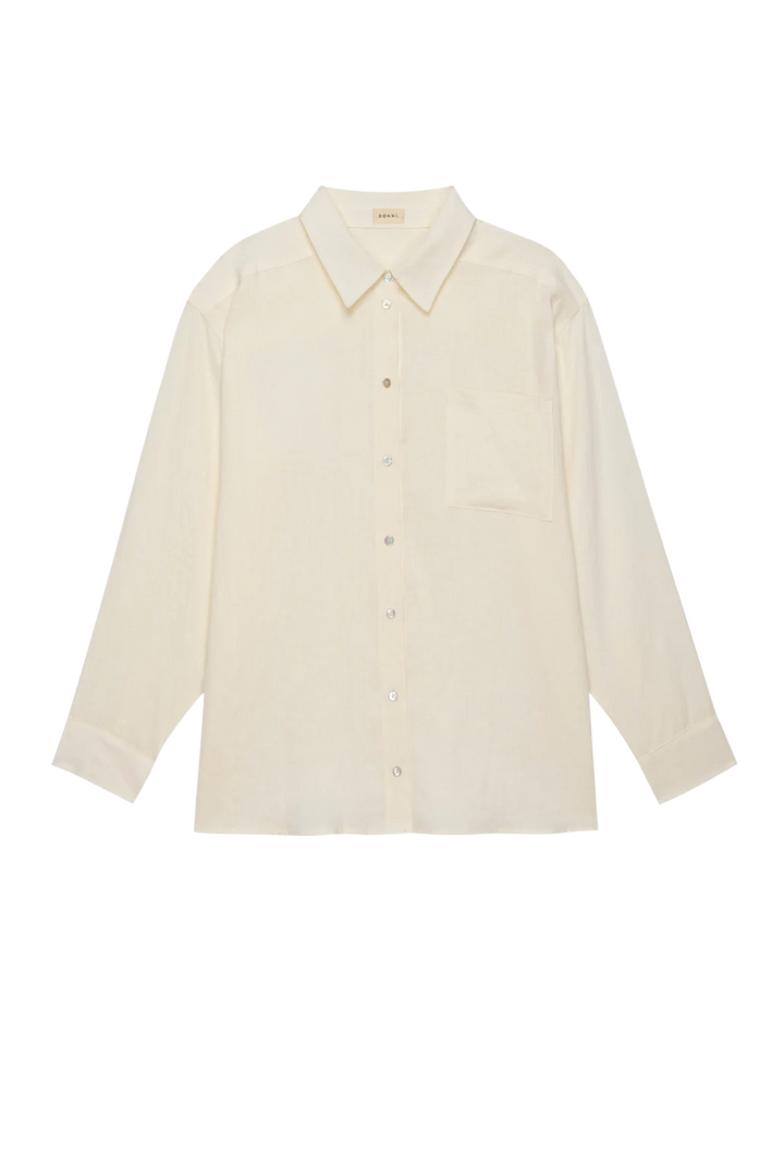 Donni The Linen Relaxed Shirt - Sesame