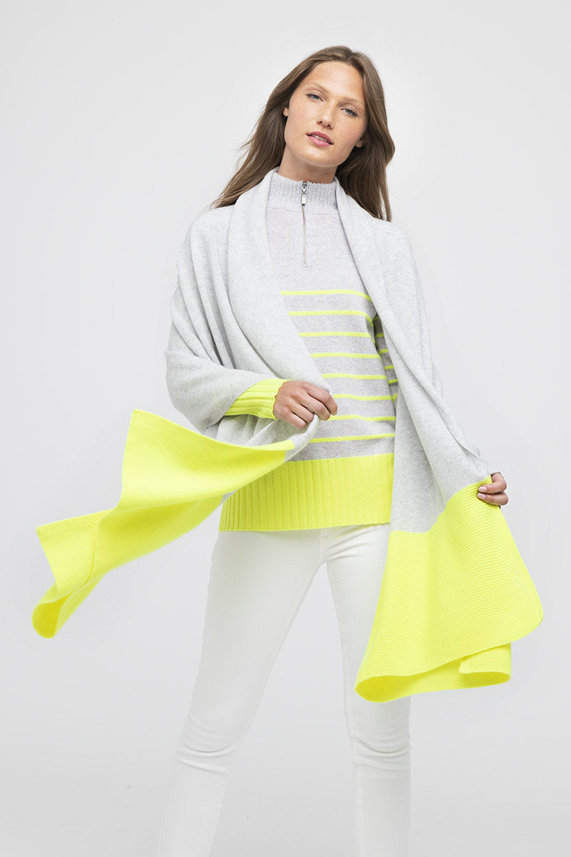Kinross Colorblock Travel Wrap available at Barbara Katz