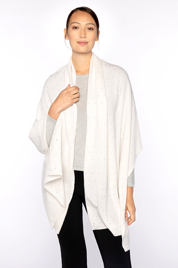 Kinross Crystal Wrap in Pearl available at Barbara Katz