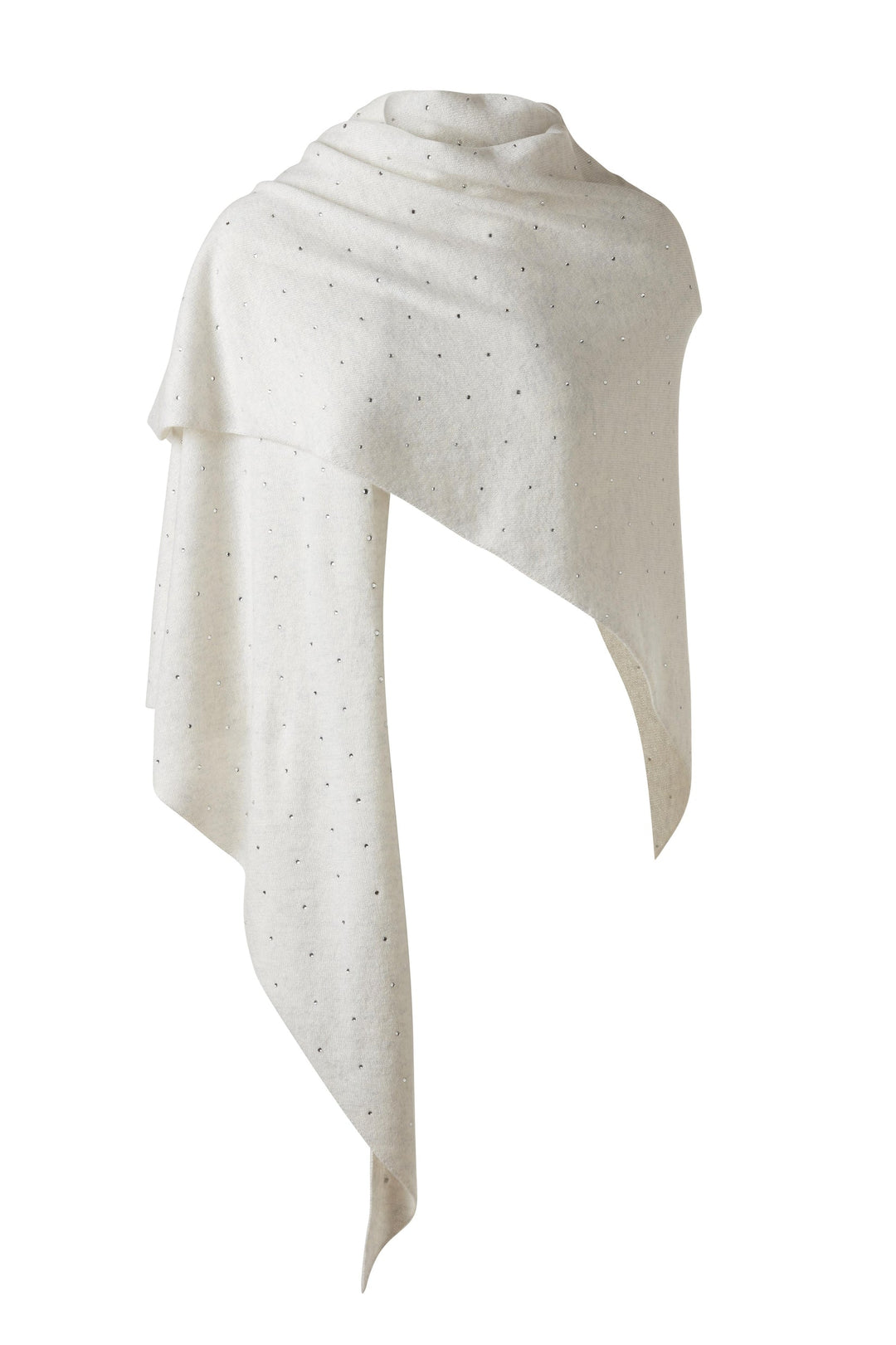 Kinross Cashmere Crystal Triangle Wrap available at Barbara Katz