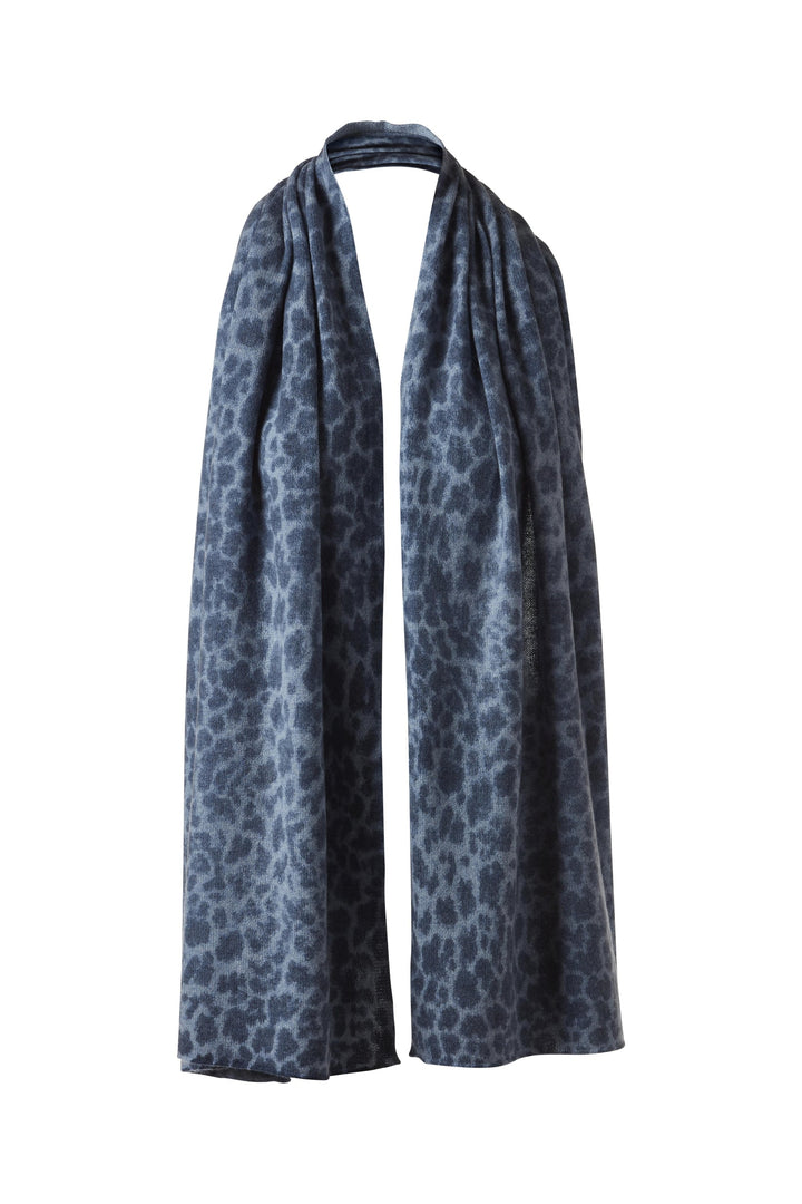 Kinross Cashmere Leopard Print Wrap available at Barbara Katz
