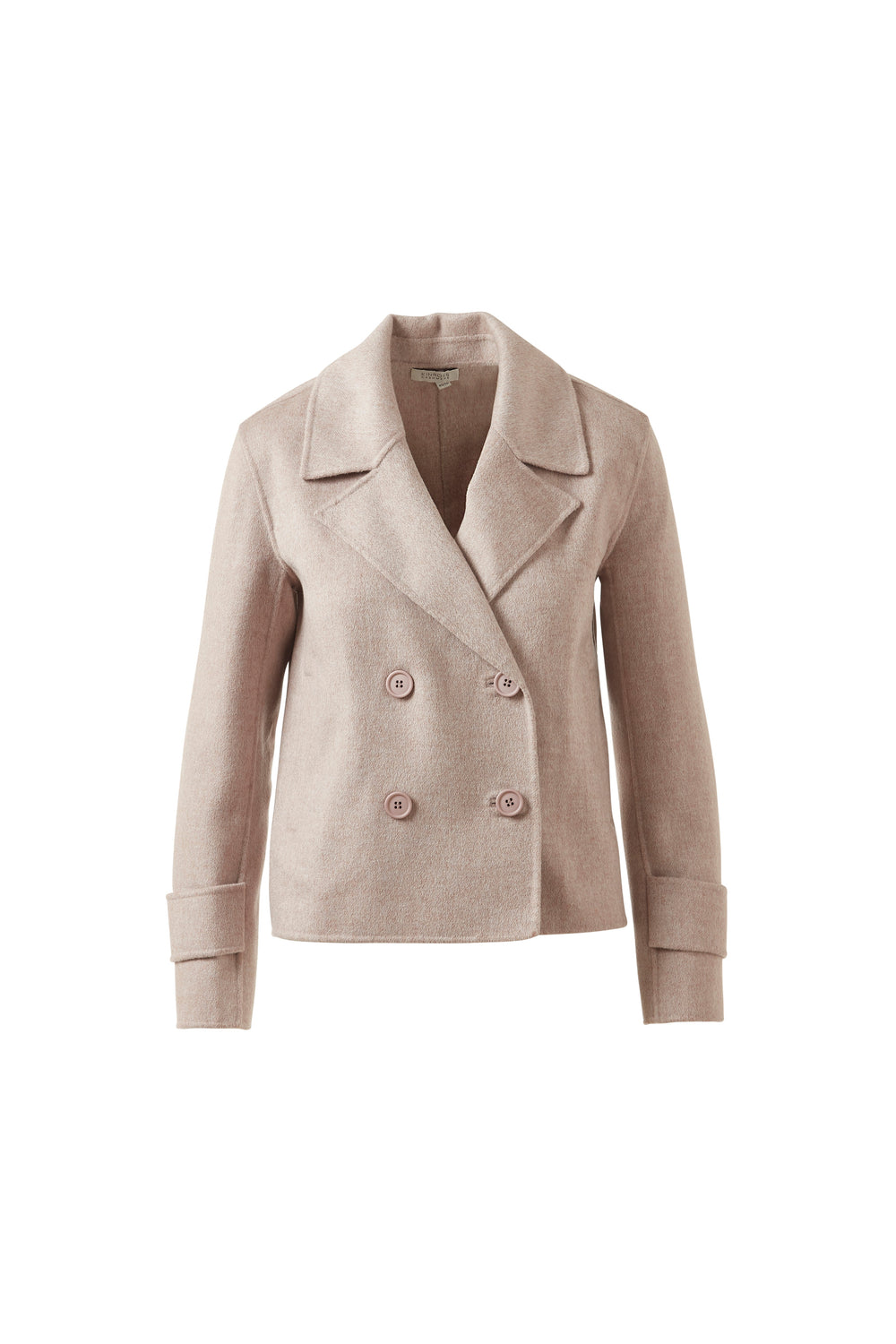 Kinross Short Trench Coat in Taupe available at Barbara Katz