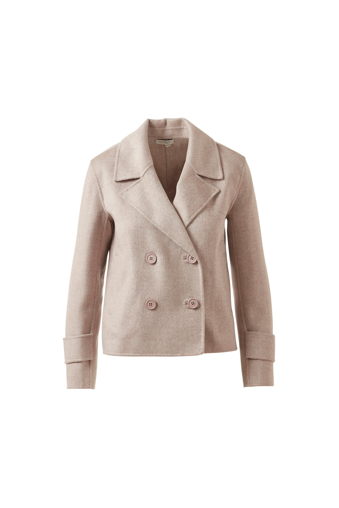 Kinross Short Trench Coat in Taupe available at Barbara Katz