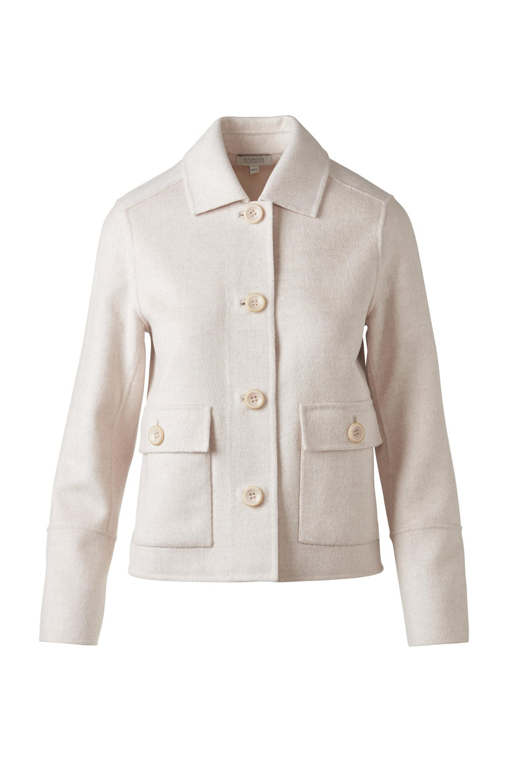 Kinross Pleat Back Short Coat available at Barbara Katz