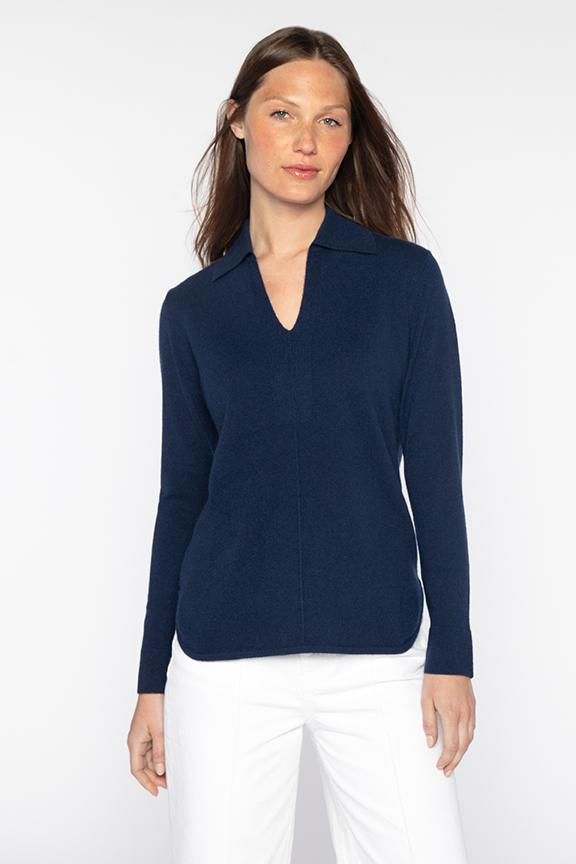 Kinross Easy Splitneck Polo available at Barbara Katz