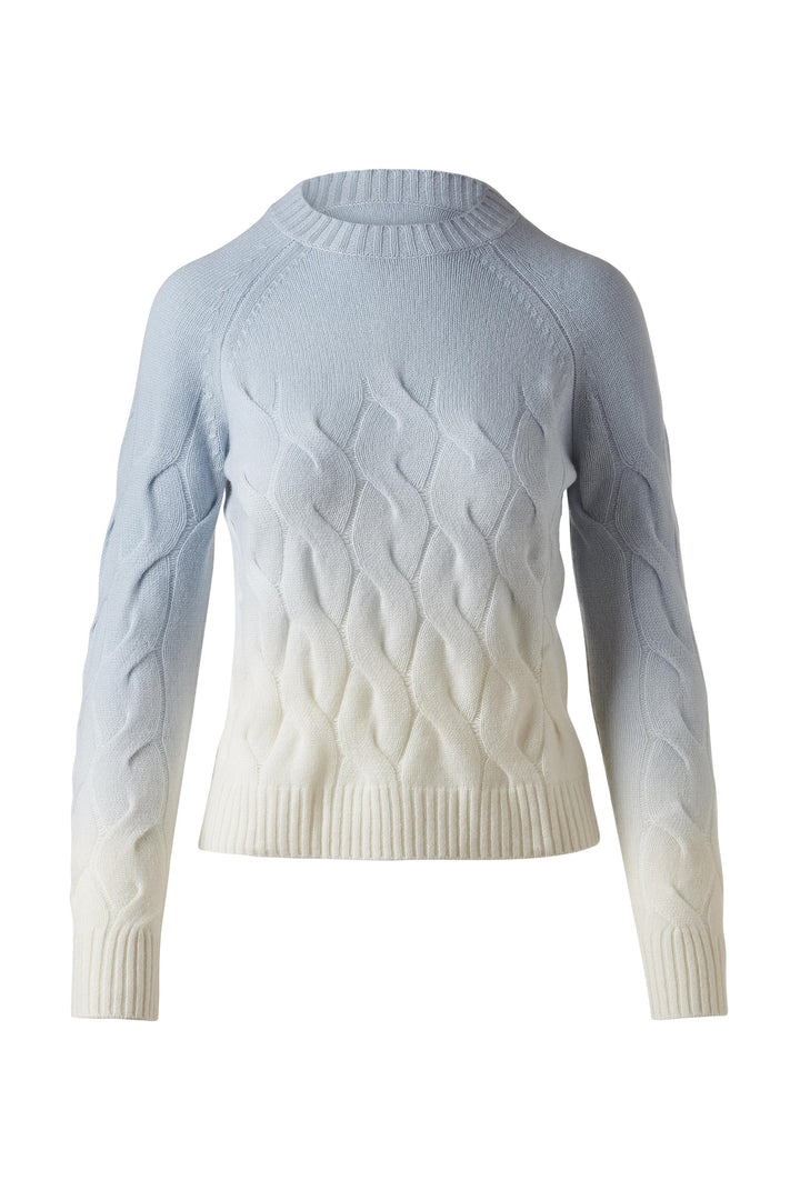 Cove Kinross Wandering Cable Ombre Crew Sweater available at Barbara Katz