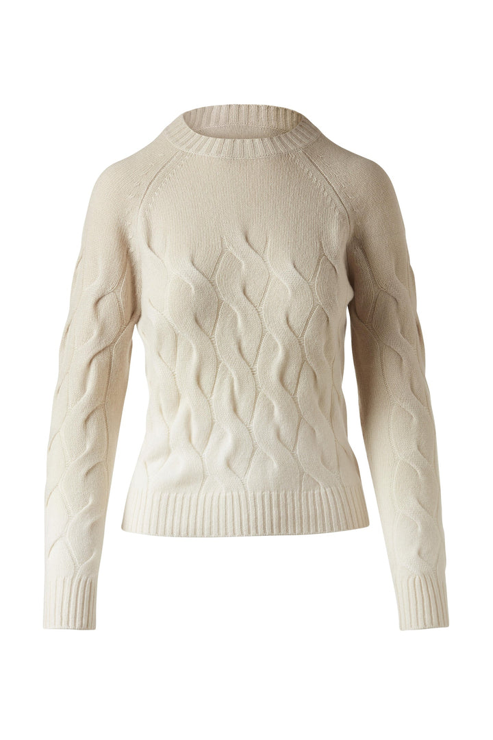 Dune Kinross Wandering Cable Ombre Crew Sweater available at Barbara Katz