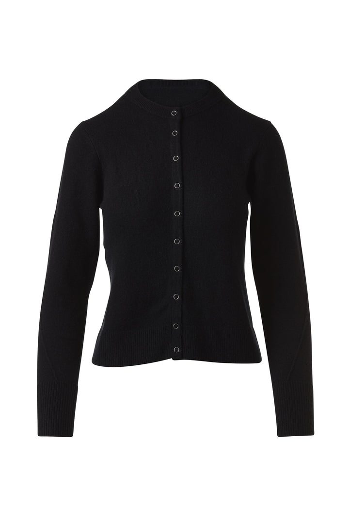 Kinross Snap and Ribbon Cardigan available at Barbara Katz