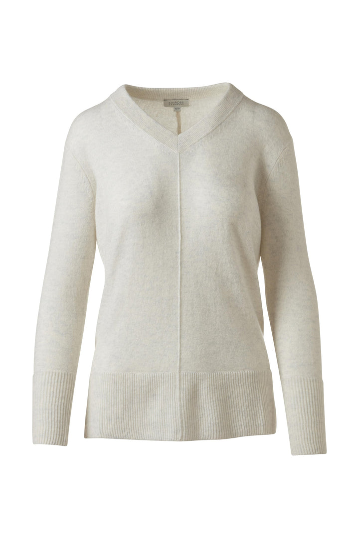 Kinross Easy Vee Pullover Sweater available at Barbara Katz