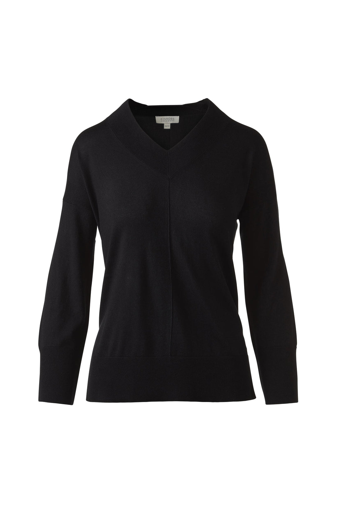 Kinross Lightweight Easy Vee Sweater available at Barbara Katz