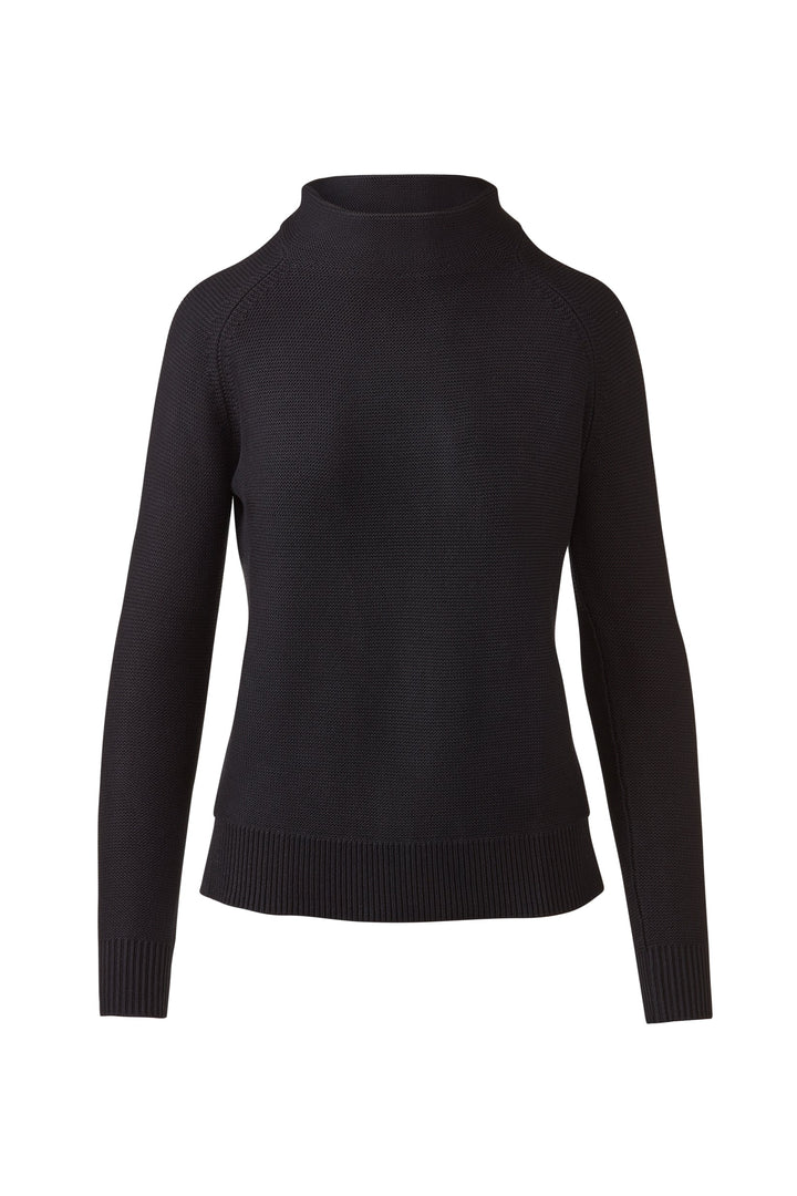 Kinross Garter Funnel Sweater available at Barbara Katz