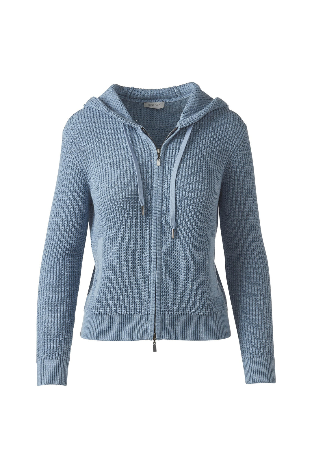 Kinross Sequin Thermal Zip Hoodie available at Barbara Katz