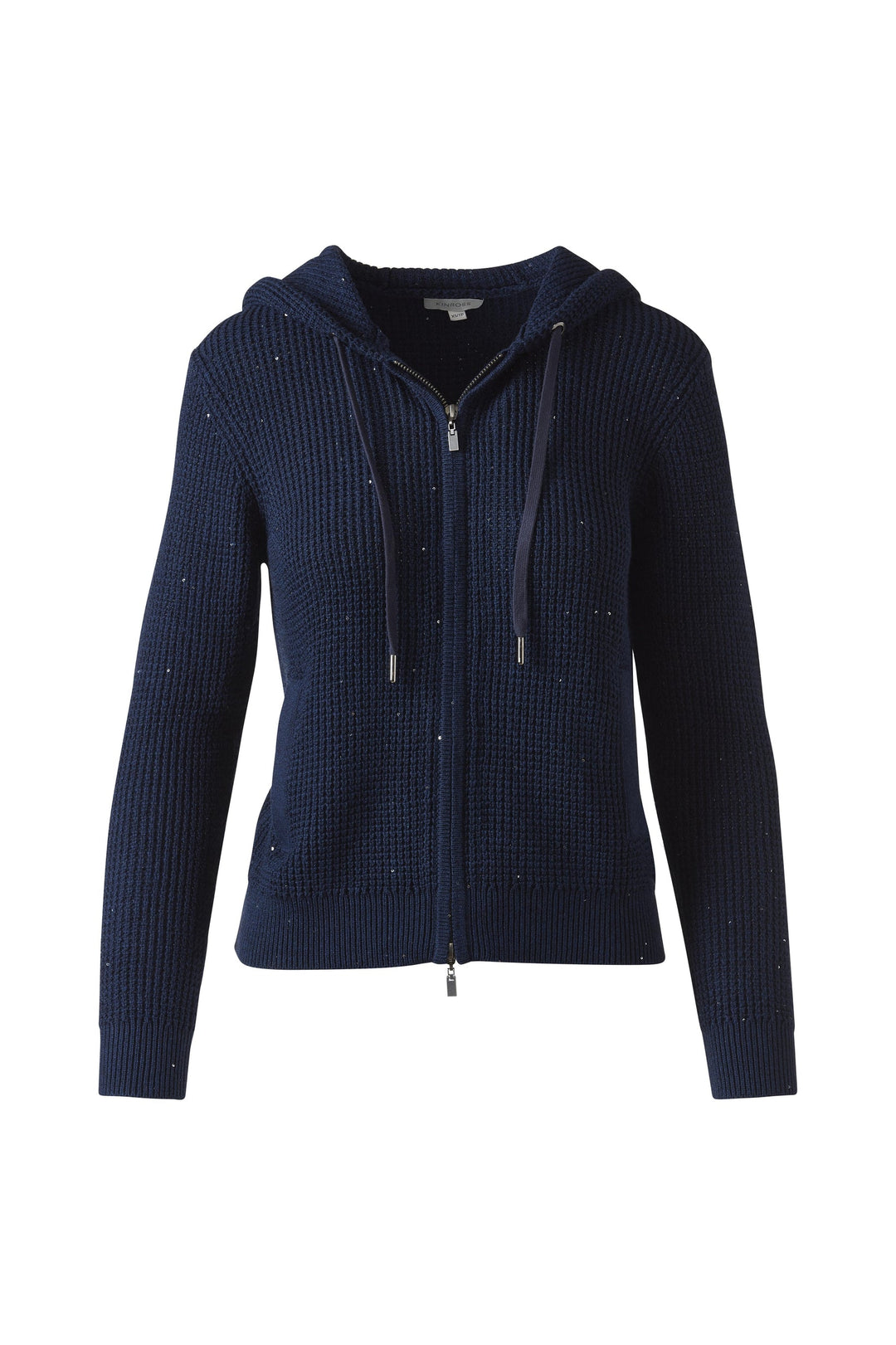 Kinross Sequin Thermal Zip Hoodie available at Barbara Katz