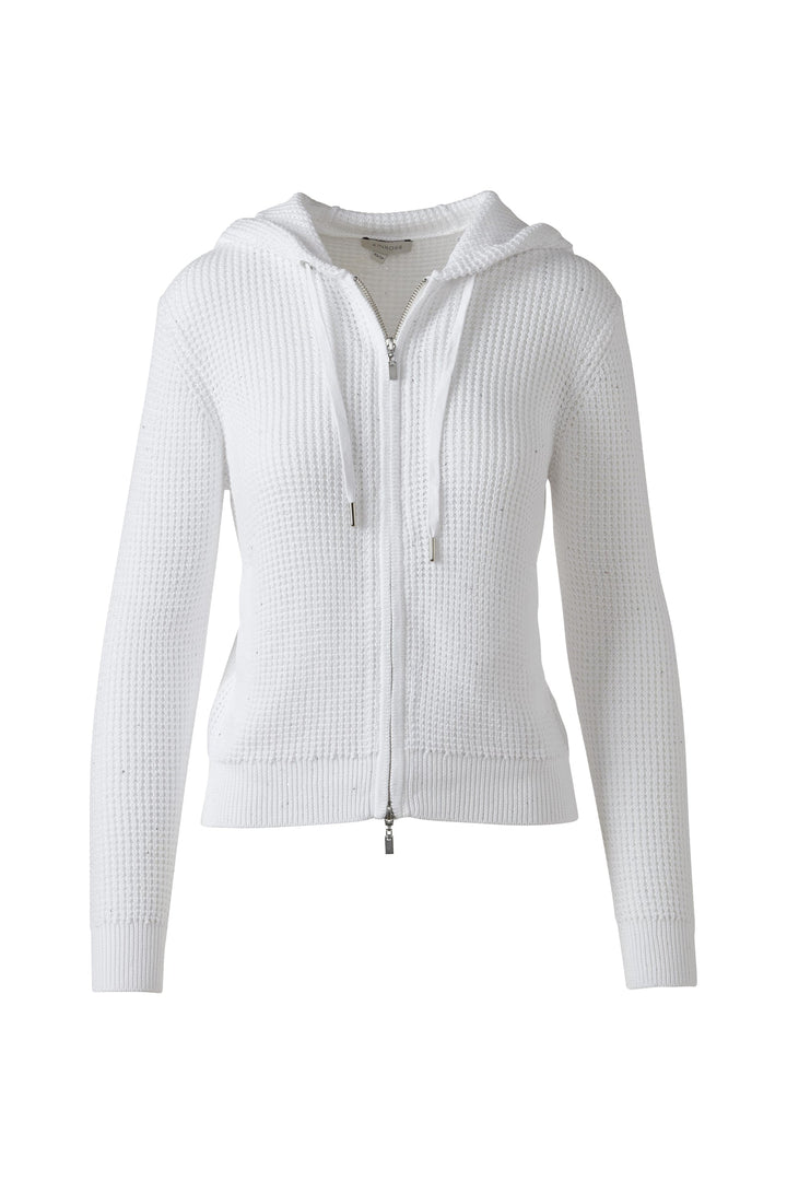 Kinross Sequin Thermal Zip Hoodie available at Barbara Katz