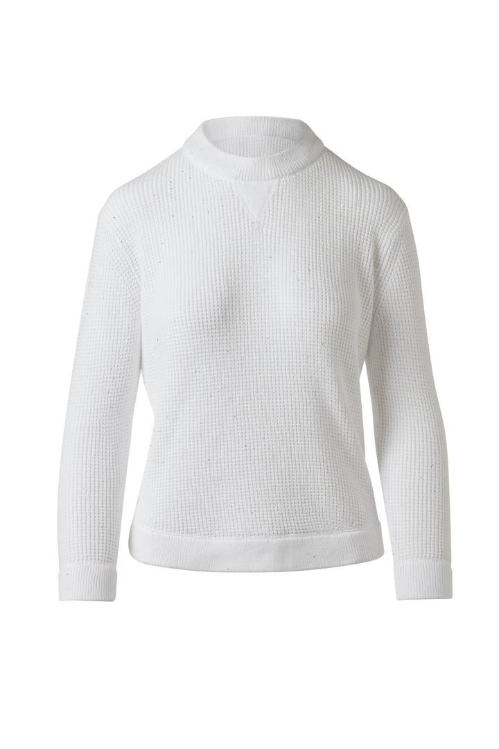 Kinross Sequin Thermal Sweatshirt available at Barbara Katz