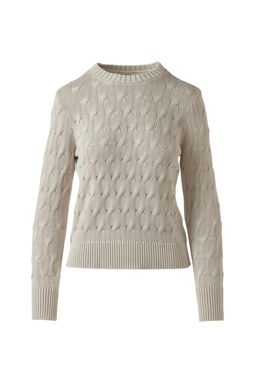 Stonewash Cable Crew Sweater