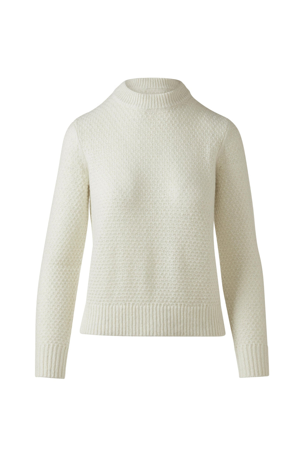 Kinross Lofty Lurex Thermal Crew Sweater available at Barbara Katz