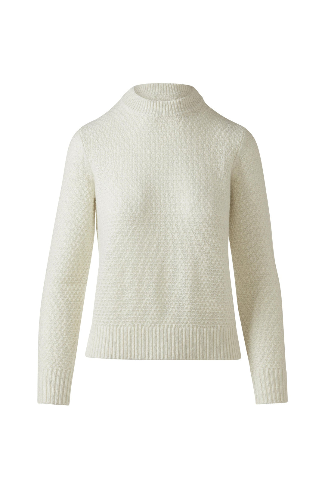 Kinross Lofty Lurex Thermal Crew Sweater available at Barbara Katz