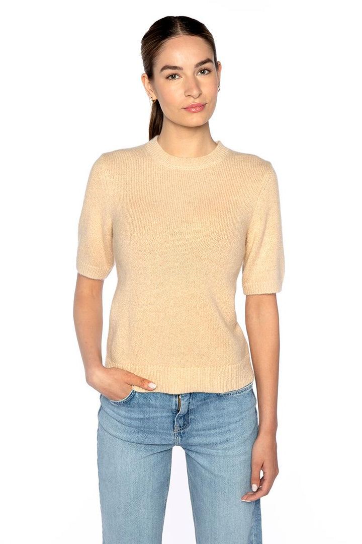 Lofty Lurex Short Sleeve Crew Sweater