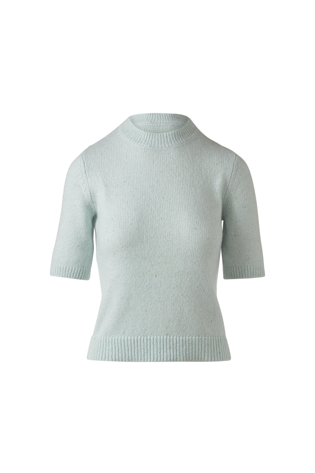 Kinross Lofty Lurex Short Sleeve Crew Sweater available at Barbara Katz
