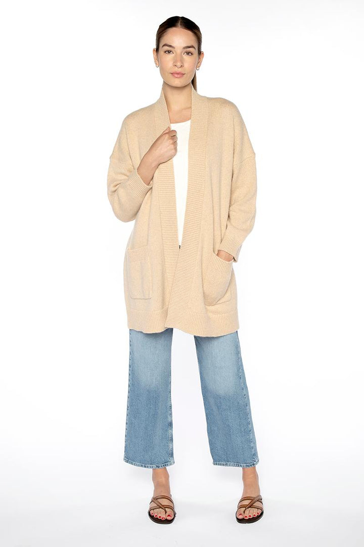 Kinross Lofty Lurex Easy Cardigan available at Barbara Katz
