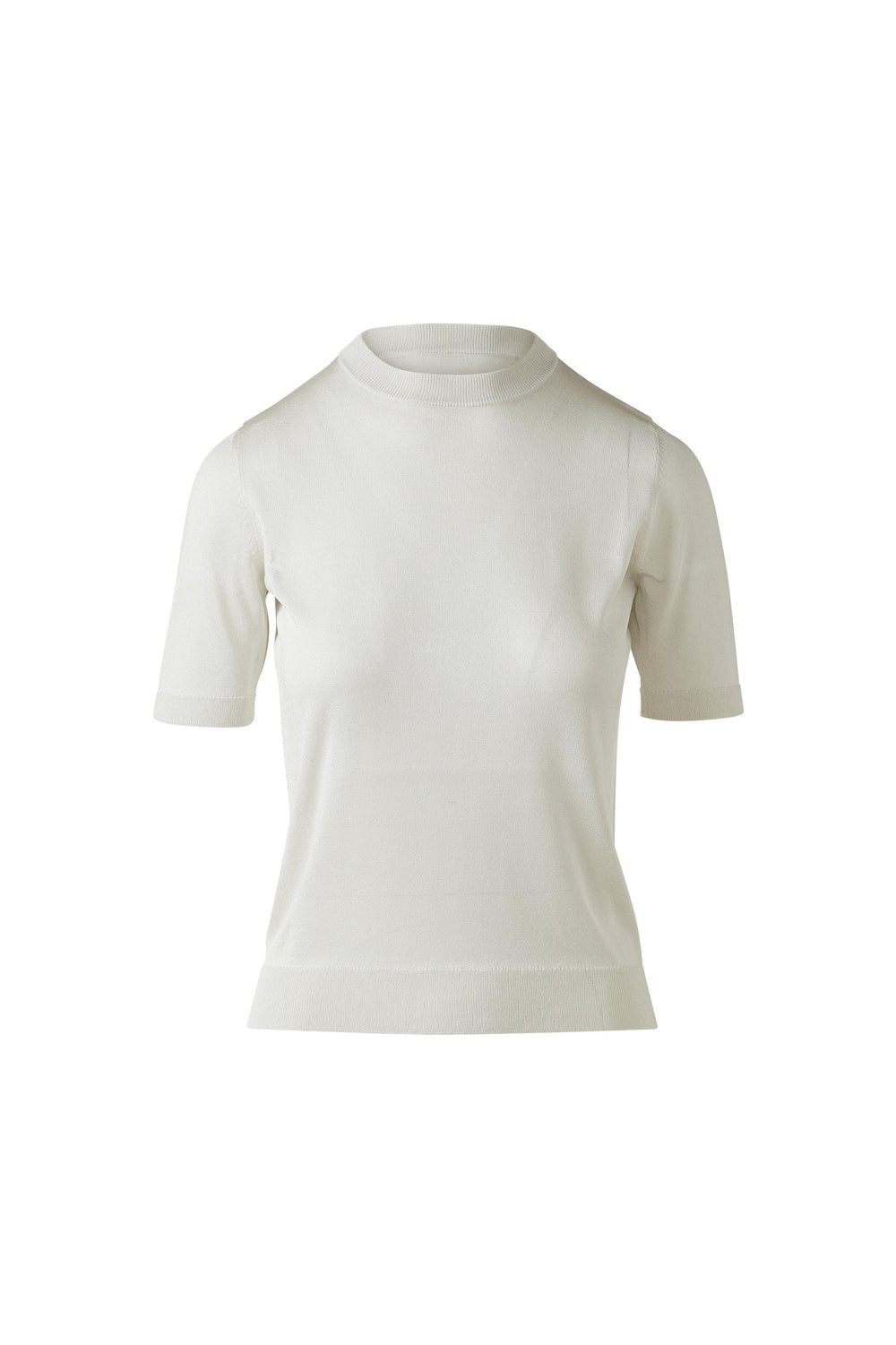 Kinross Shimmer Short Sleeve Crew Sweater available at Barbara Katz
