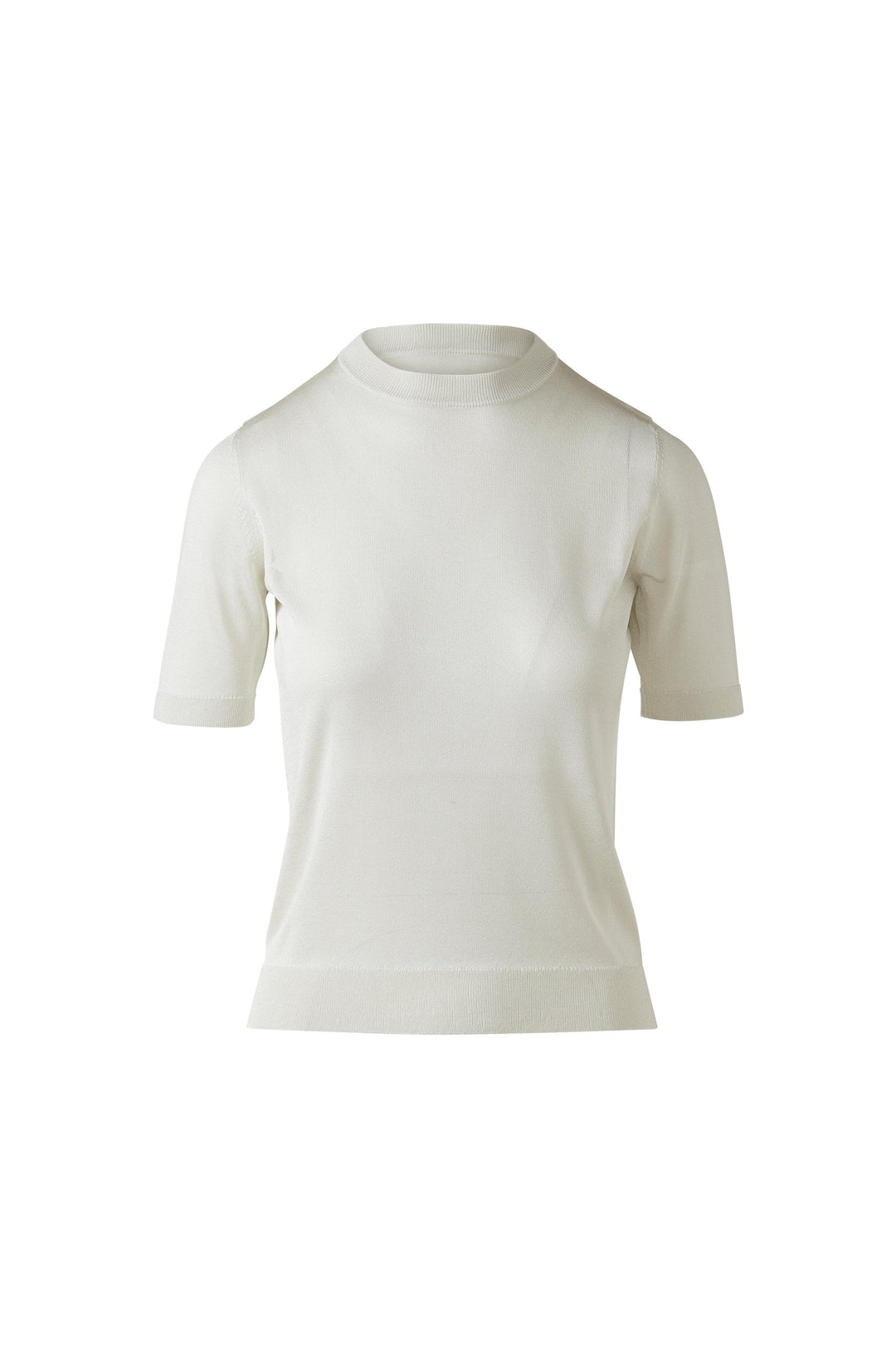 Kinross Shimmer Short Sleeve Crew Sweater available at Barbara Katz
