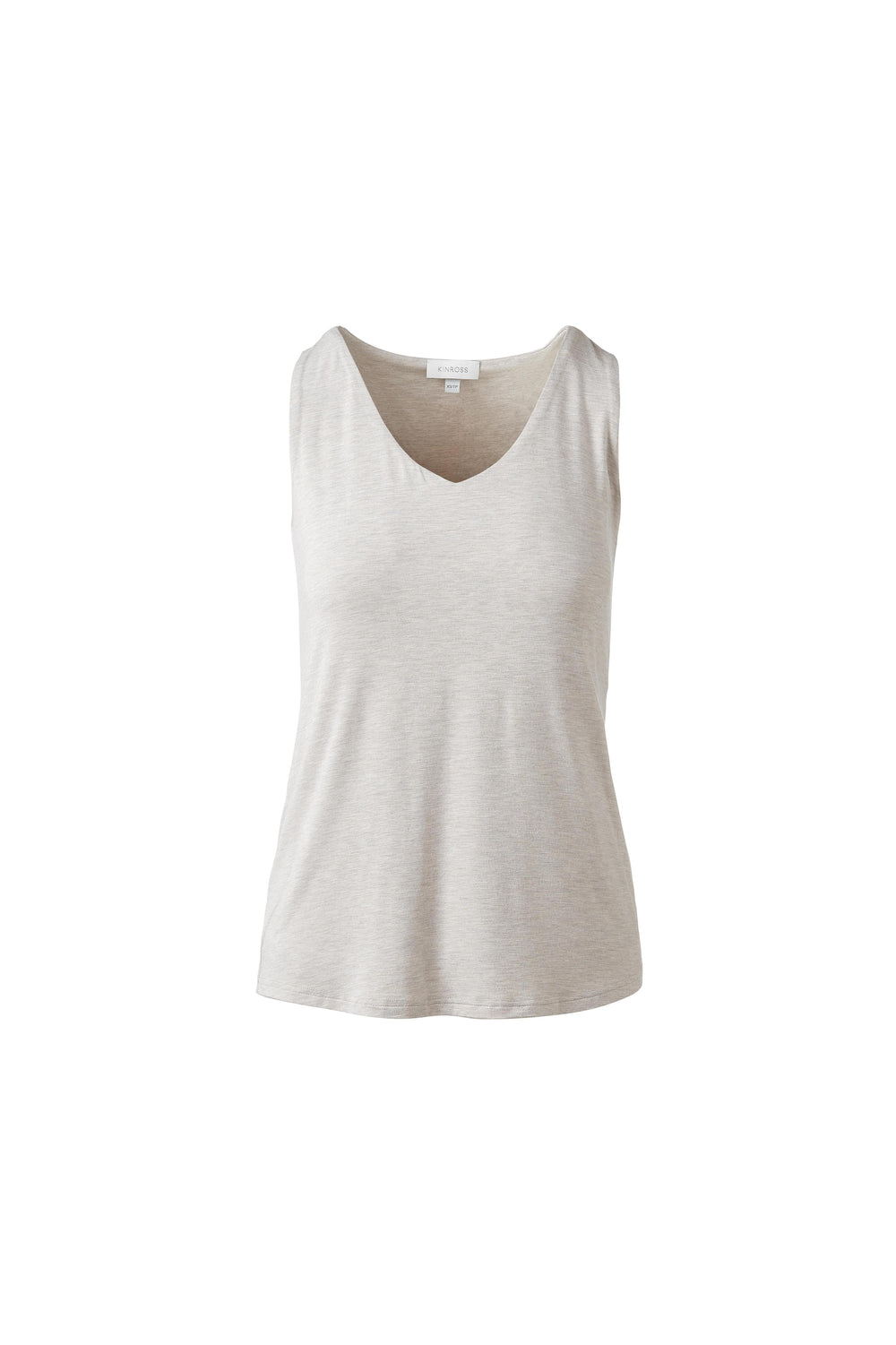 Kinross Bamboo Hi-Low Vee Tank Top available at Barbara Katz