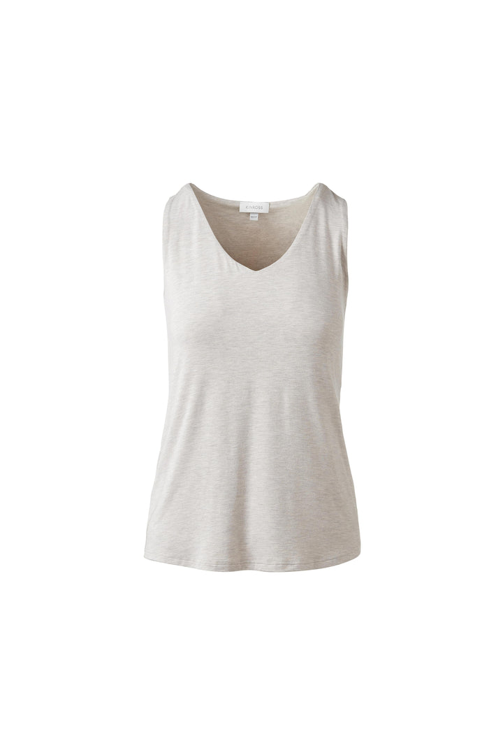 Kinross Bamboo Hi-Low Vee Tank Top available at Barbara Katz