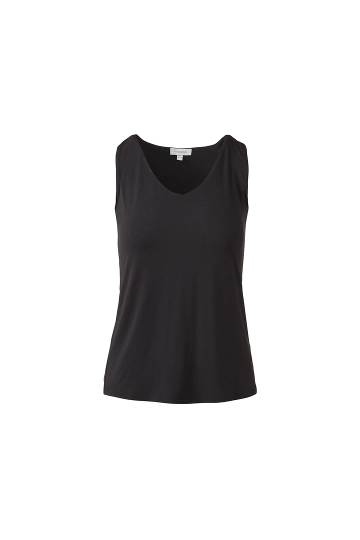 Kinross Bamboo Hi-Low Vee Tank Top available at Barbara Katz