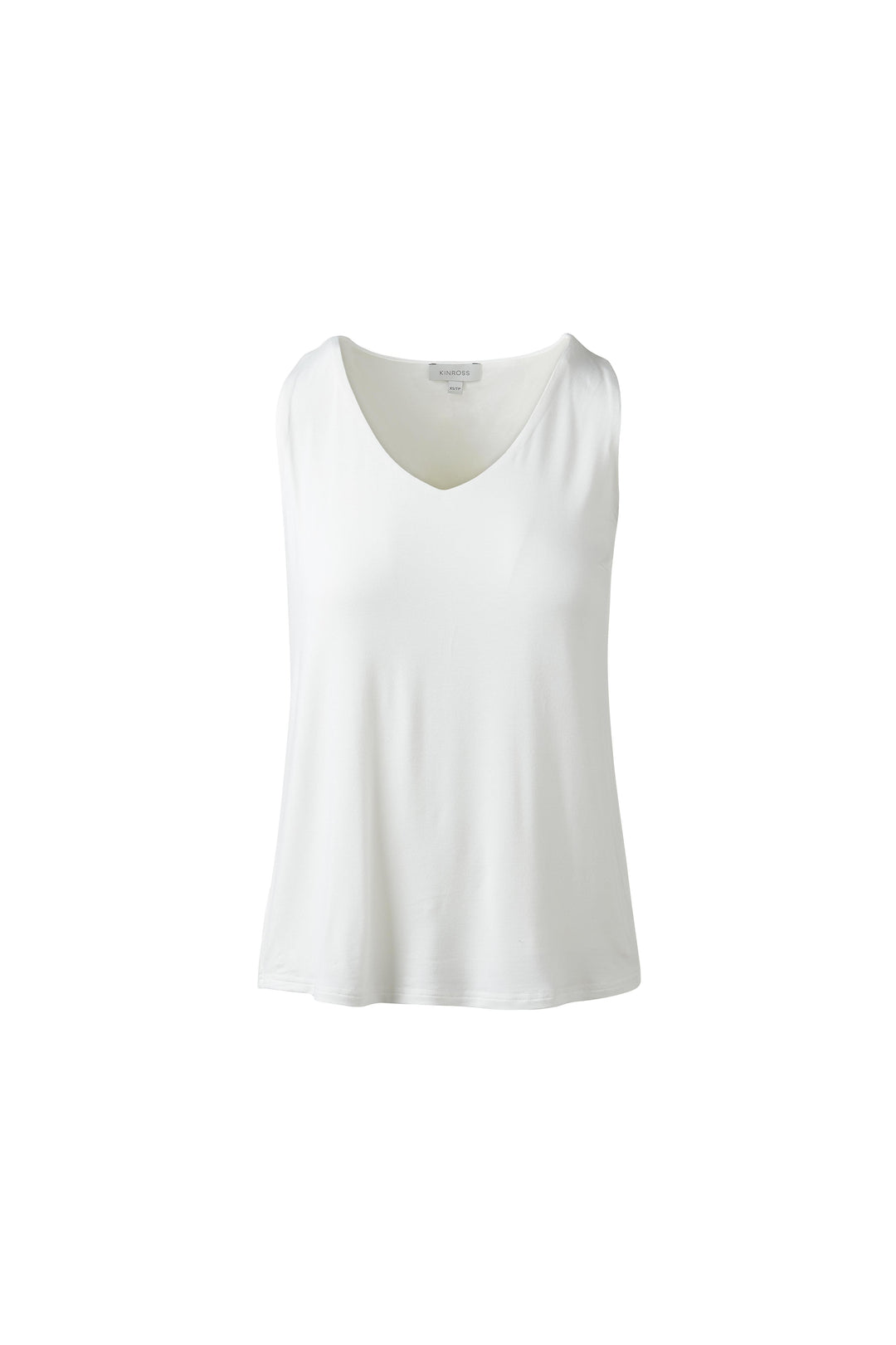 Kinross Bamboo Hi-Low Vee Tank Top available at Barbara Katz