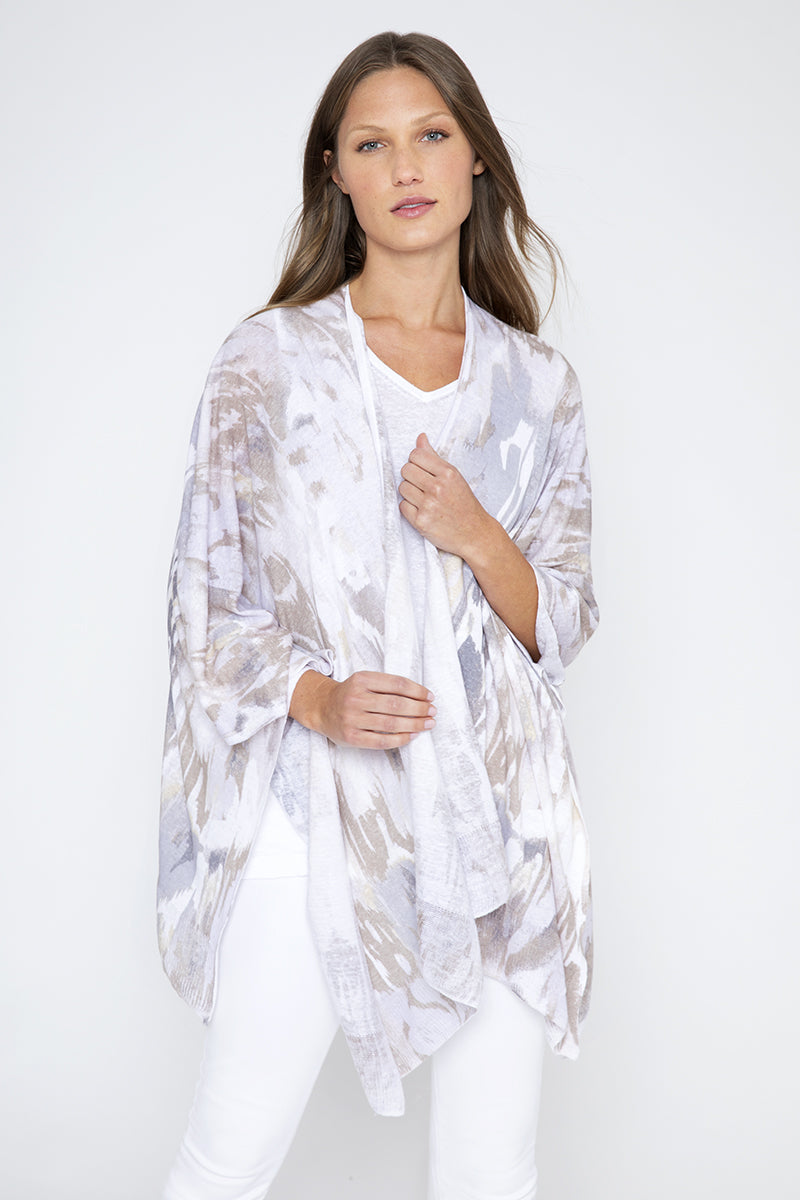 Kinross Ikat Ruana available at Barbara Katz 