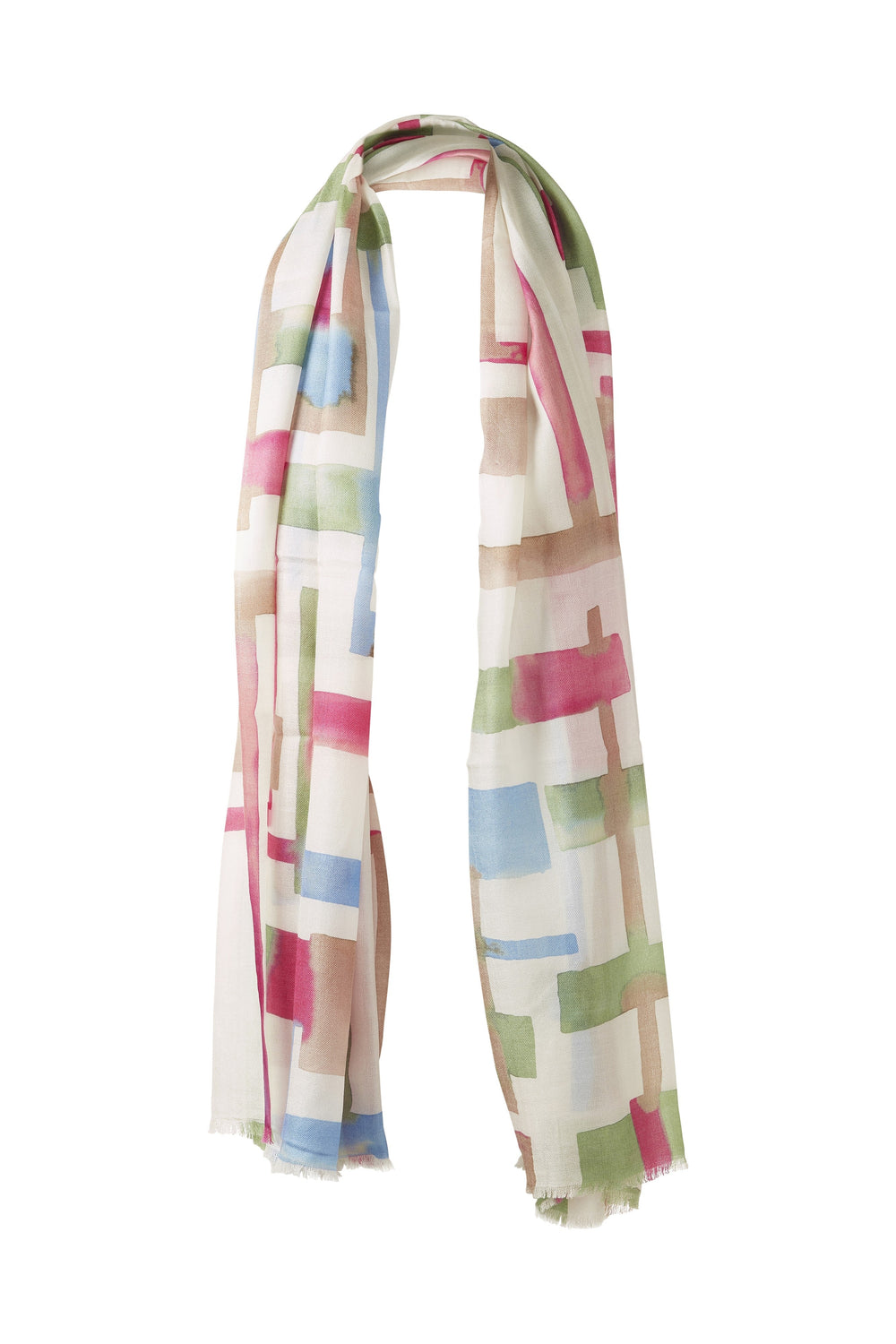 Kinross Geo Print Scarf available at Barbara Katz