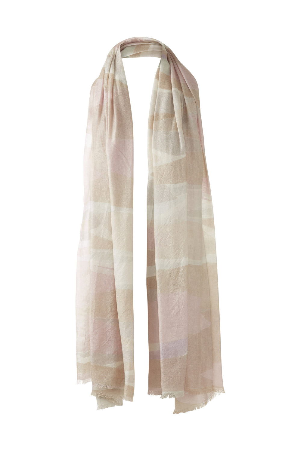 Kinross Abstract Landscape Print Scarf available at Barbara Katz