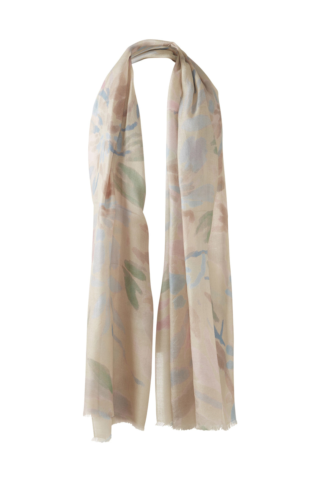 Kinross Soft Floral Print Scarf available at Barbara Katz