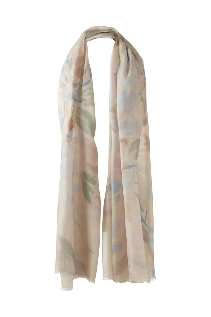 Kinross Soft Floral Print Scarf available at Barbara Katz