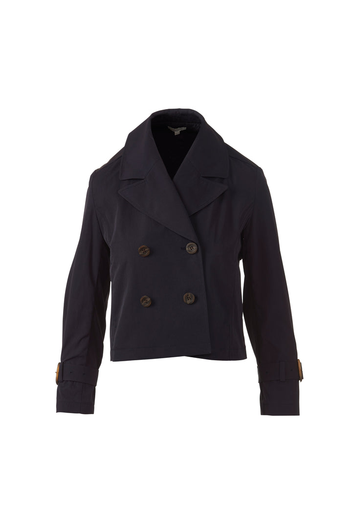 Kinross Lightweight Crop Trench Coat available at Barbara Katz