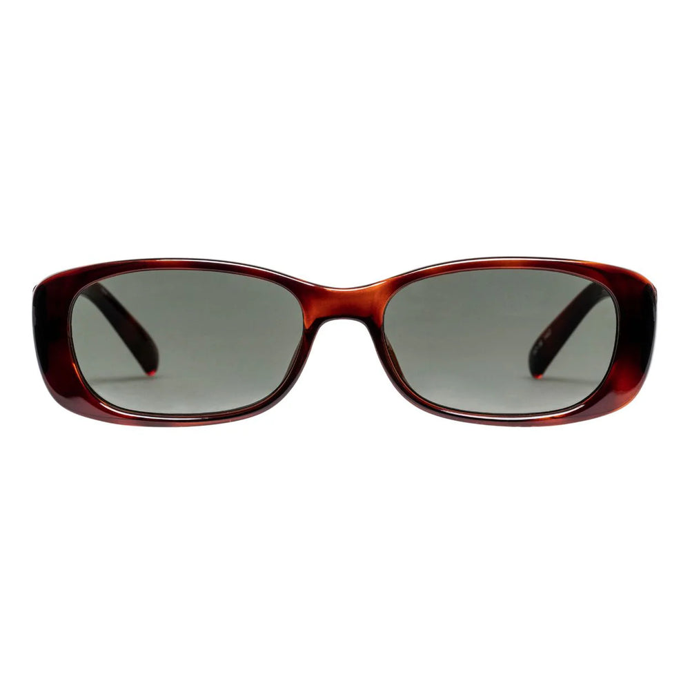 Le Specs Unreal! Sunglasses in Toffee Tort, rectangle frame sunnies, LSP2002256