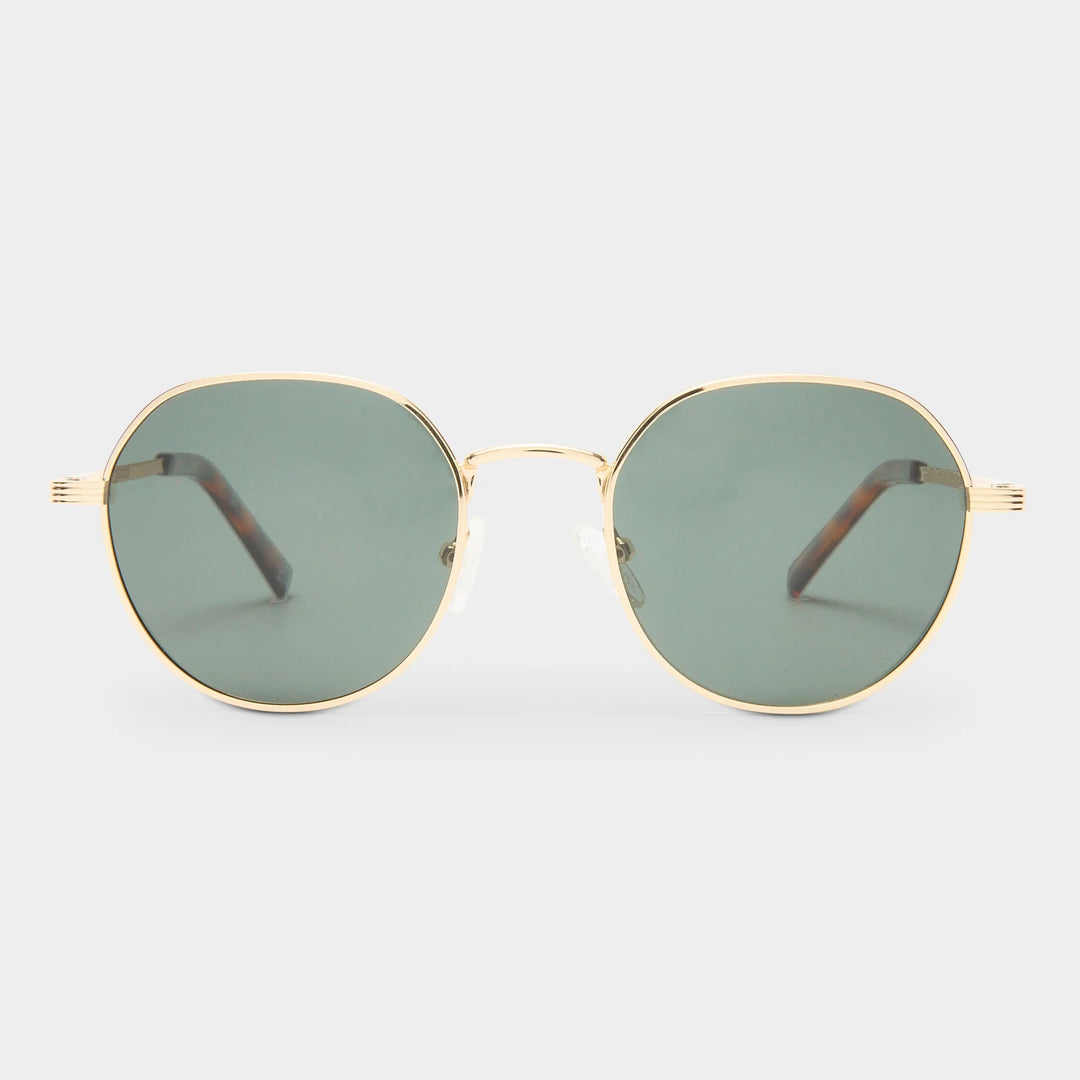 Le Specs Odyssey Sunglasses in Gold LSP2552129 available at Barbara Katz