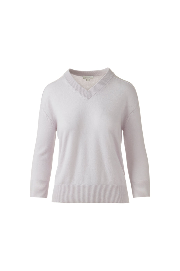 Kinross Summer Vee Sweater available at Barbara Katz