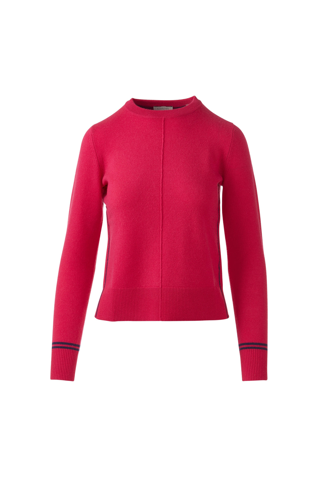 Kinross Pop Trim Crew Sweater available at Barbara Katz